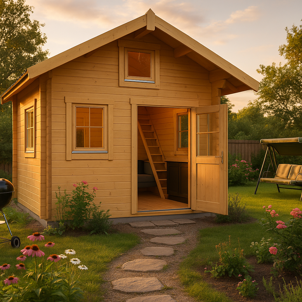 Fjordholz Satteldach Gartenhaus Modell Sönke 44 A Fjordholz Satteldach Gartenhaus Modell Sönke 44 A