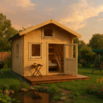 Fjordholz Satteldach Gartenhaus Modell Sönke 70 A