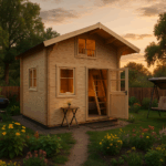 Fjordholz Satteldach Gartenhaus Modell Sönke 70 A