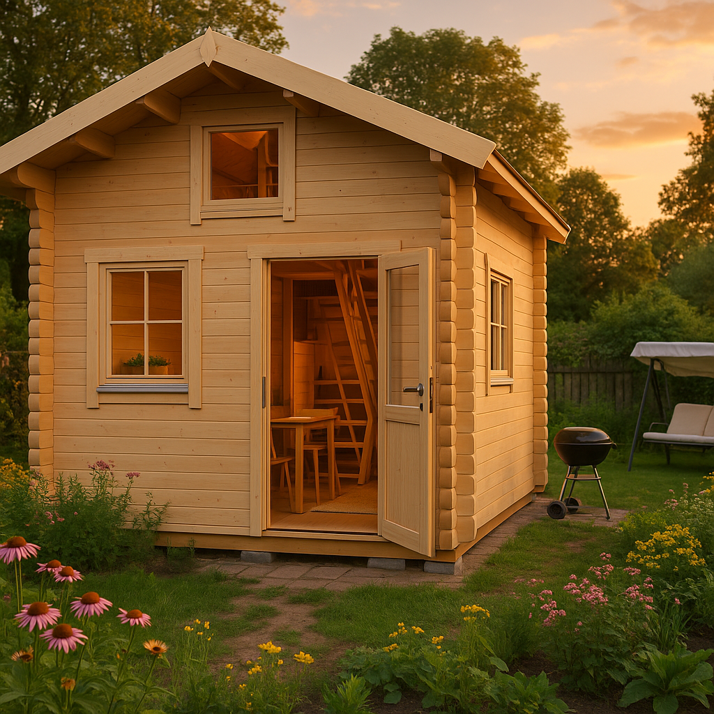 Fjordholz Satteldach Gartenhaus Modell Sönke 70 B Fjordholz Satteldach Gartenhaus Modell Sönke 70 B