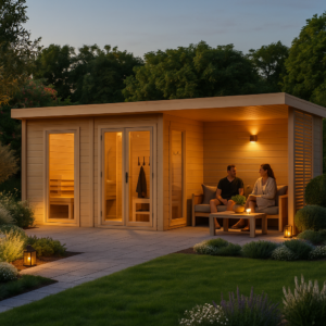 6x4m Fjordholz Saunahaus Modell Patio Größe L Plus Unkategorisiert online kaufen