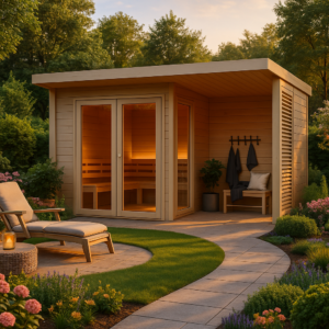 6x4m Fjordholz Saunahaus Modell Patio Größe S Plus Unkategorisiert online kaufen
