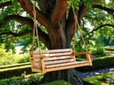 schaukel für den garten holz