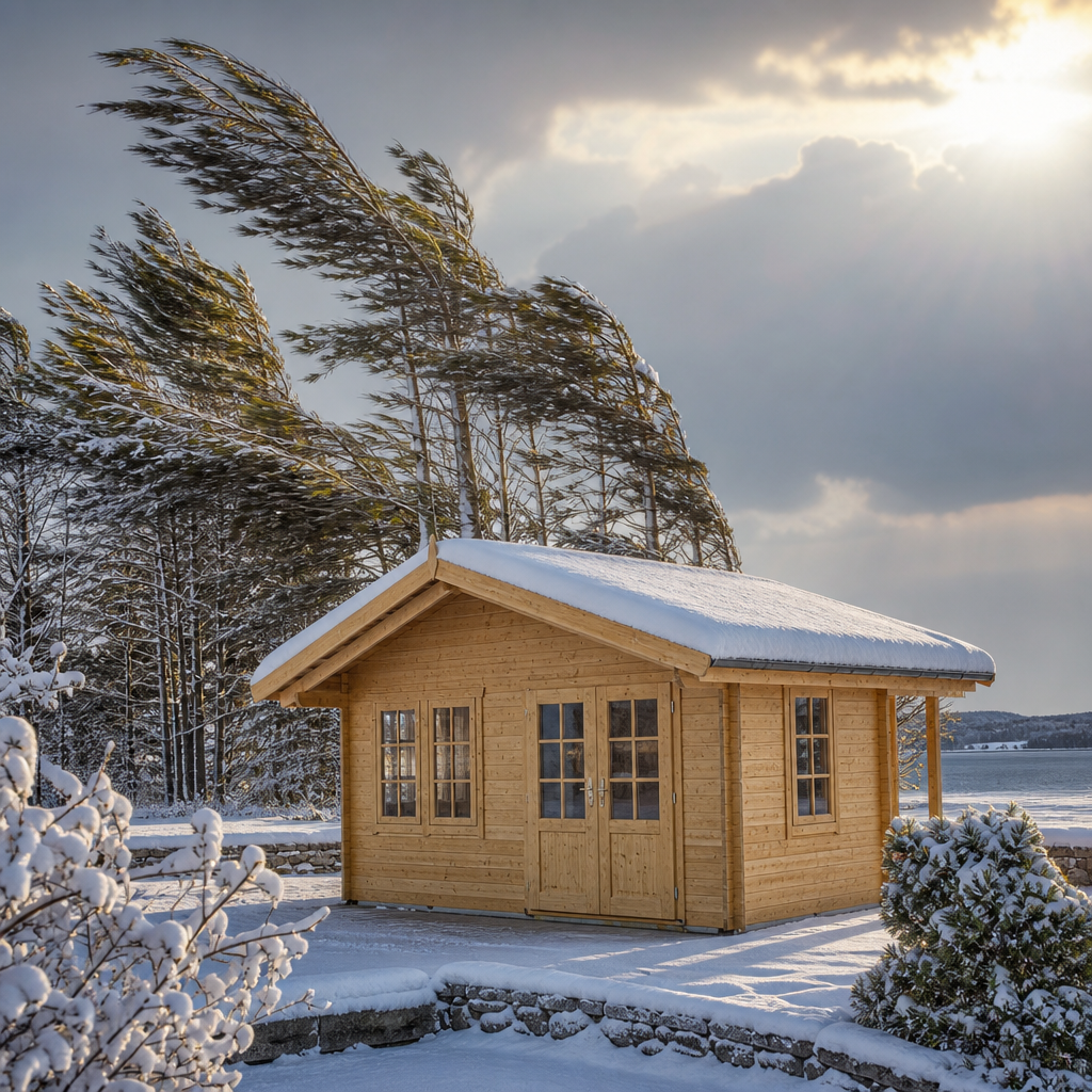 Schnee- und Windlastzonen bei Holz-Gartenhäusern einplanen