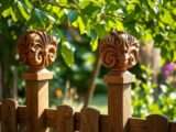 Schöne Pfeilerabdeckungen für den Garten selber machen – DIY-Projekt