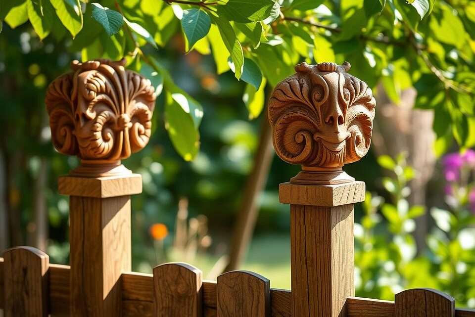 Schöne Pfeilerabdeckungen für den Garten selber machen – DIY-Projekt