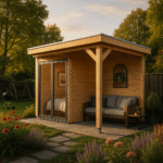 Fjordholz Seitendach für Gartenhaus Mia 28
