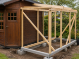 Seitlicher Anbau am Gartenhaus: Fundament, Auflager und Aussteifung planen – Ratgeber zu Fundament und Lastabtragung bei Gartenhäusern mit seitlichem Anbau