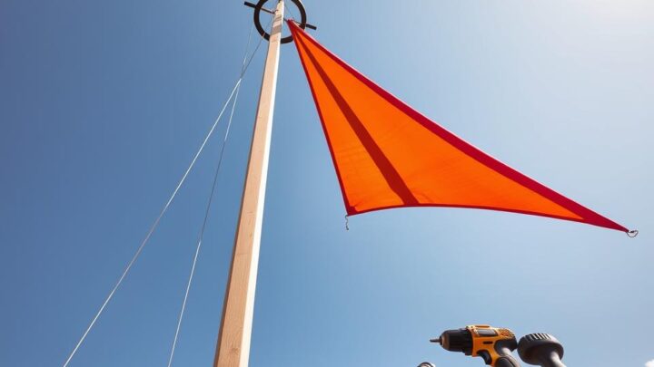Sonnensegel Mast selber bauen – DIY Anleitung