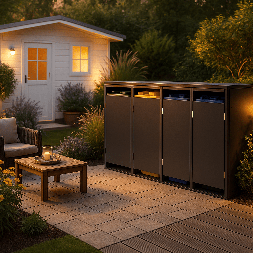 StarLine 4er Mülltonnenbox Modell Designo 240 L