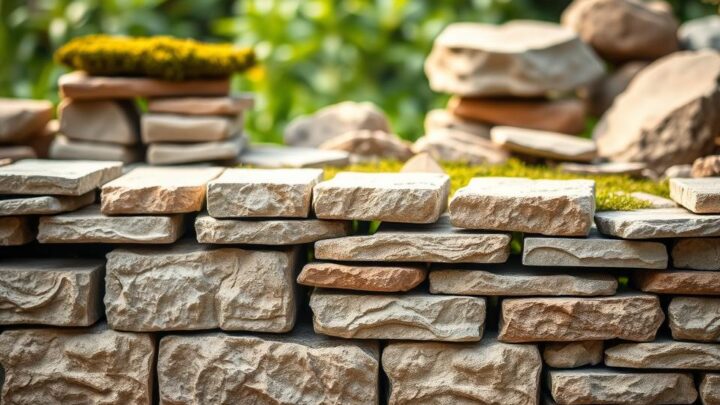 Steine für Mauerbau im Garten – Ratgeber & Typen