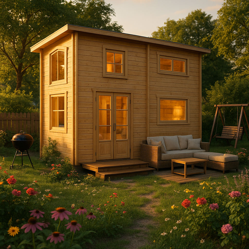 Fjordholz Tiny Gartenhaus Modell Heritage 70 B| Rabatt: 13%|6x3m