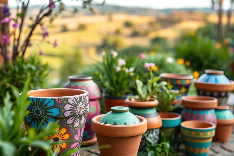 Tontöpfe bemalen wetterfest – DIY Gartendeko Anleitung Tontöpfe bemalen wetterfest – DIY Gartendeko Anleitung