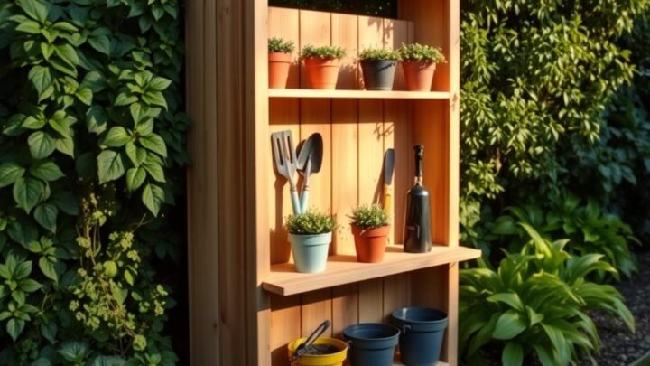 Wandregal für Gartenhaus selber bauen – DIY Anleitung