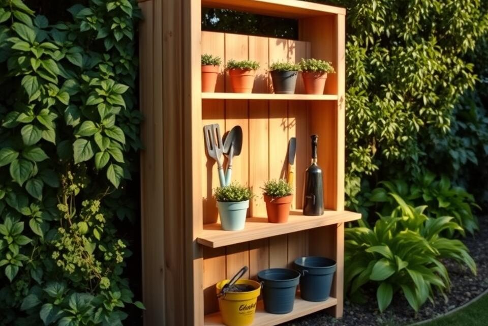 Wandregal für Gartenhaus selber bauen – DIY Anleitung Wandregal für Gartenhaus selber bauen – DIY Anleitung