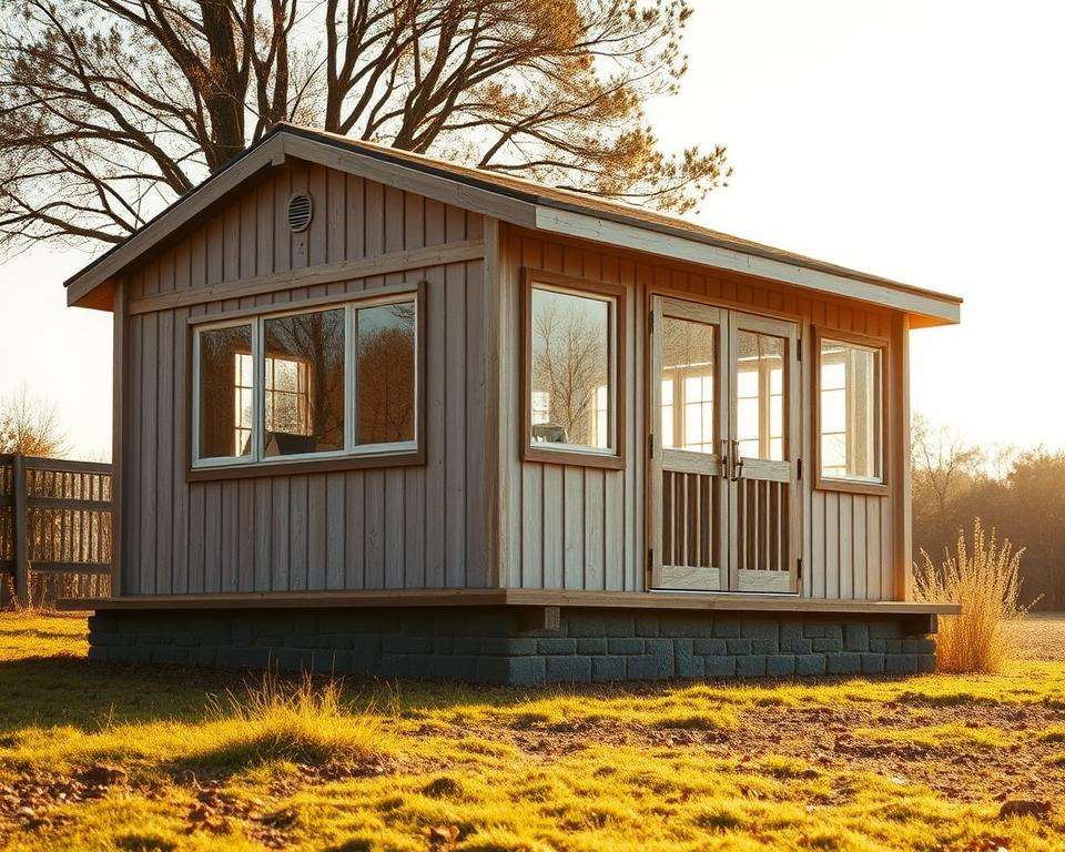 wandstärke gartenhaus stabilität