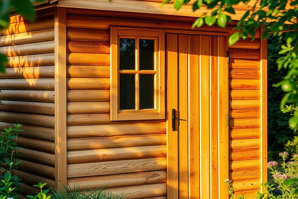 Wandverkleidung Holz Aussen Gartenhaus selber machen Wandverkleidung Holz Aussen Gartenhaus selber machen