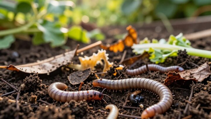 Was fressen Regenwürmer?