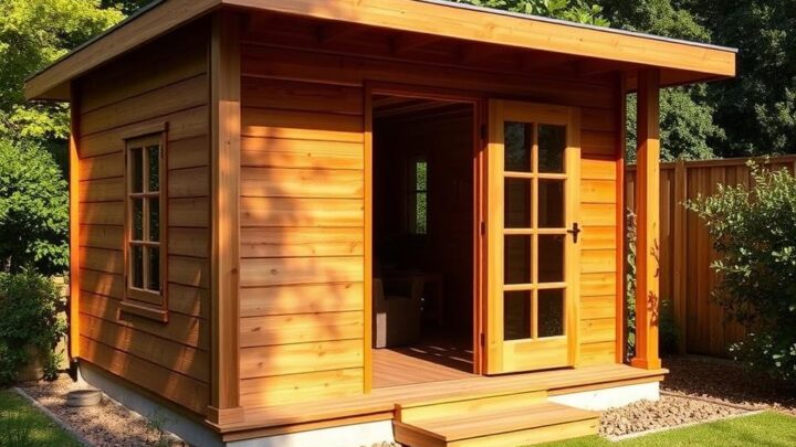 Welche Wandstärke sollte ein Gartenhaus haben?