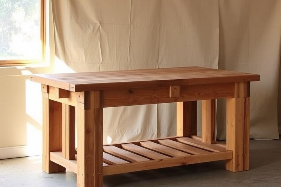 Werkbank aus Paletten selber bauen – DIY Anleitung Werkbank aus Paletten selber bauen – DIY Anleitung
