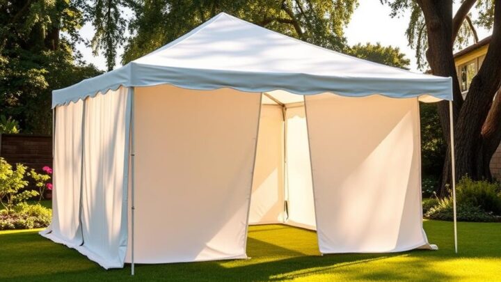 Wie lange darf ein Partyzelt im Garten stehen?