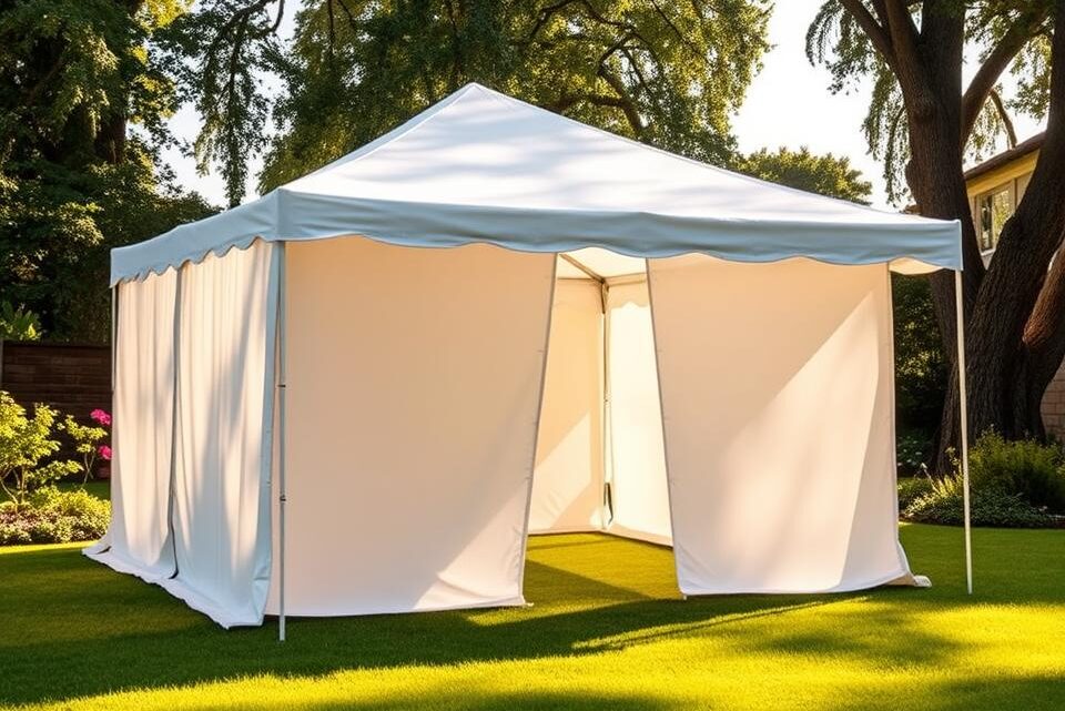 Wie lange darf ein Partyzelt im Garten stehen?