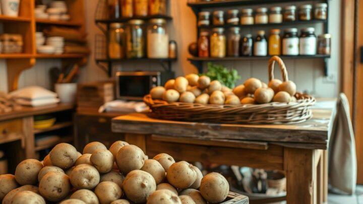 Wie lange halten Kartoffeln aus dem Garten: Lagerung