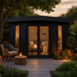 3x3m WPC 5-Eck Gartenhaus Modell Style Modern| Rabatt: 26%
