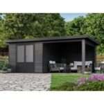 WPC Gartenhaus mit Terrasse Modell Style DeLuxe| Rabatt: 26%