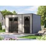 WPC Gartenhaus Modell Cubus 8,12 m²| Rabatt: 26%|3x3m