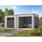 WPC Gartenhaus Modell Cubus Lounge 16,25 m²| Rabatt: 26%|5x3m