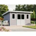 WPC Gartenhaus Modell Nexo White 11,28 m²| Rabatt: 30%|4x3m