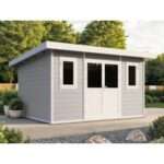 WPC Gartenhaus Modell Nexo White 15,0 m²| Rabatt: 29%|5x3m