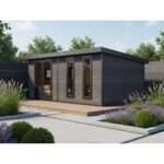 WPC Gartenhaus Modell Panorama 16,64 m²| Rabatt: 26%|5x3m