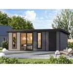 WPC Gartenhaus Modell Panorama 2-Raum| Rabatt: 26%|6x3m