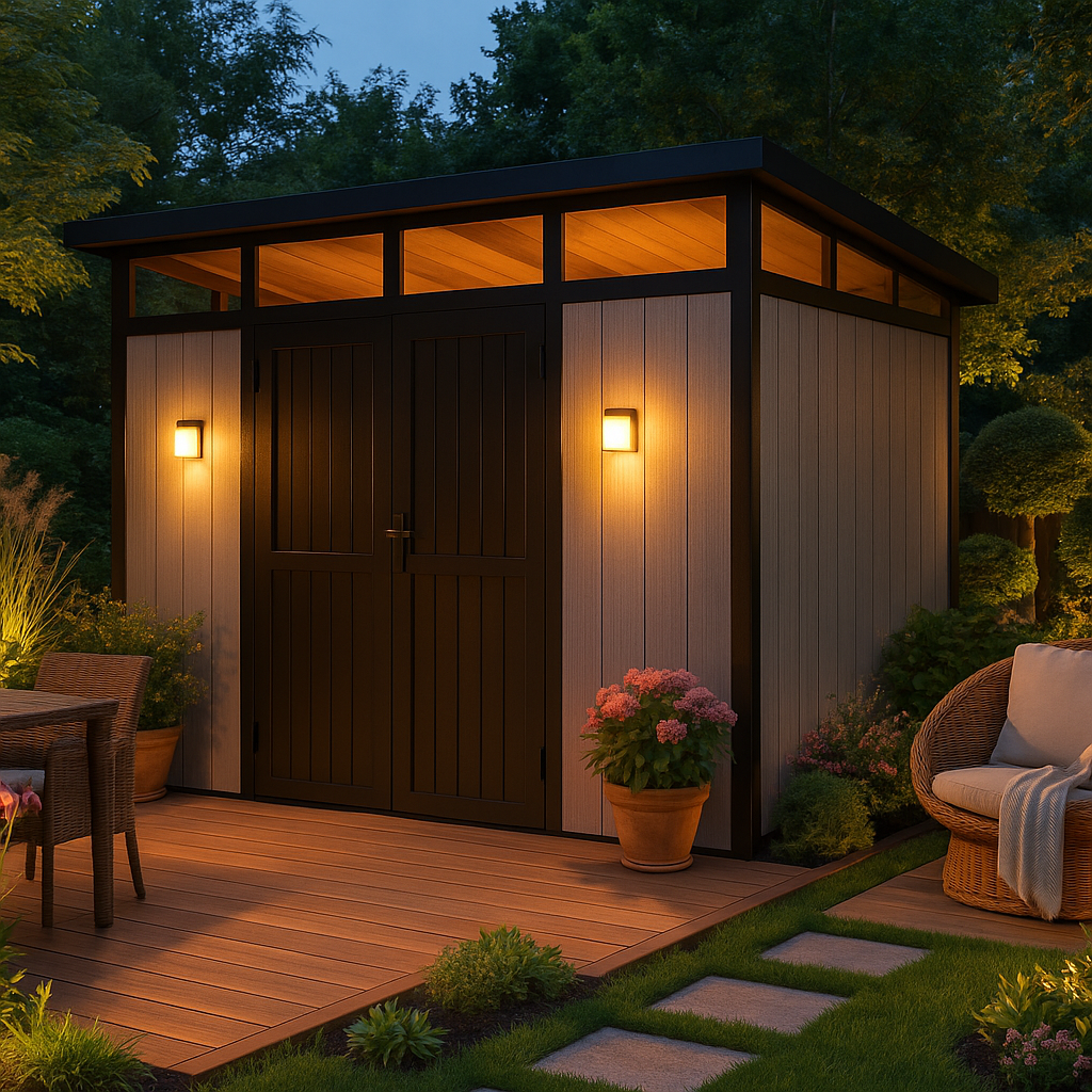 3x2m WPC Gartenhaus Modell Skylight Pent 6,10 m²| Rabatt: 25%
