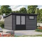 WPC Gartenhaus Modell Style DeLuxe 13,70 m²| Rabatt: 26%|4x3m