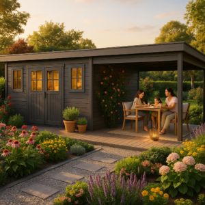 5x4m WPC Gartenhaus Modell Style DeLuxe 20,00 m²| Rabatt: 28%