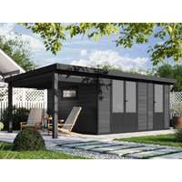 WPC Gartenhaus Modell Style DeLuxe 2-Raum mit Loun| Rabatt: 26%|6x3m