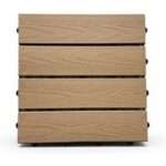 WPC Terrassenfliese Holzoptik Bangkirai Set 1 m²| Rabatt: 29%|1x1m